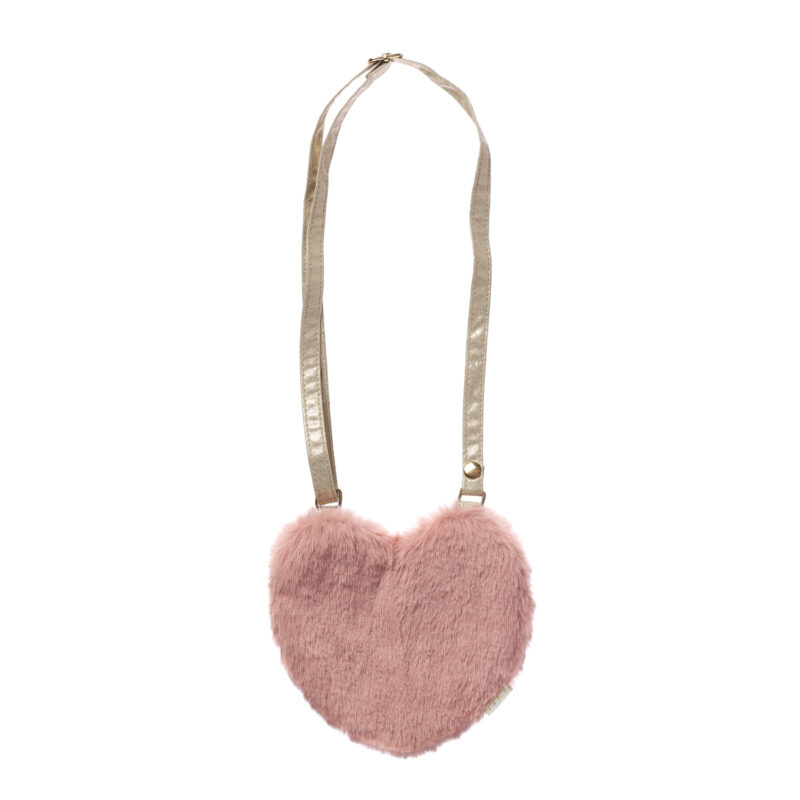 Fluffy heart bag