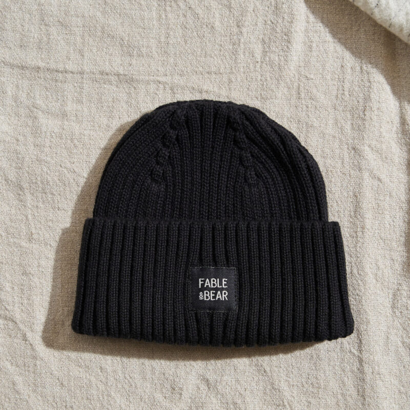 Fable Rib Hat Black