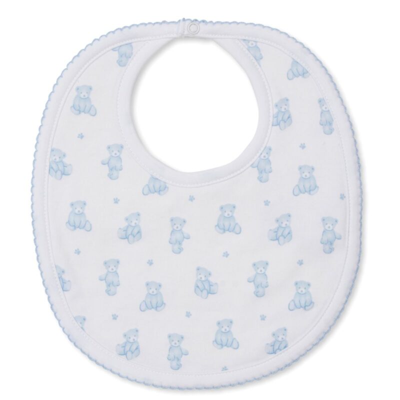 Teddy Bear Time Blue Bib