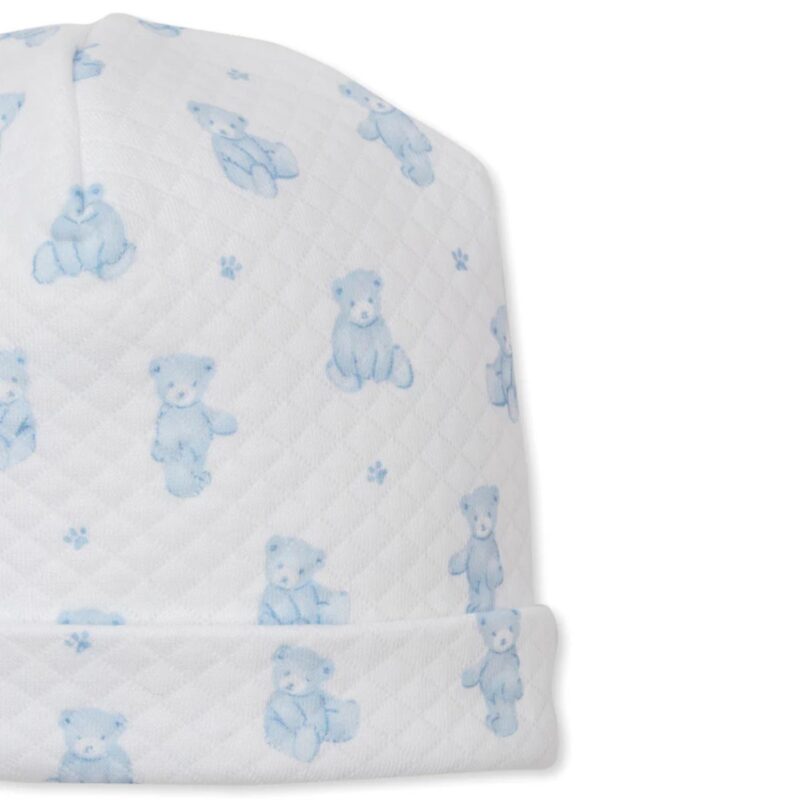Jacquard Blue Teddy Bear Time Hat - Image 2