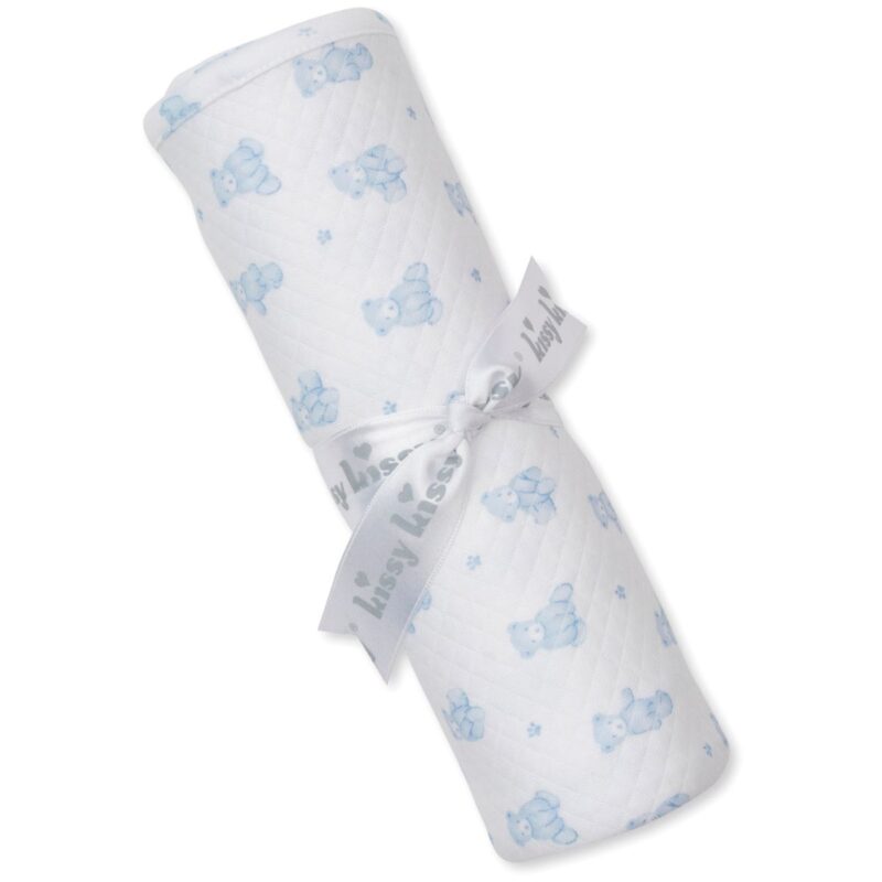 Teddy Bear Time Blue Blanket - Image 2
