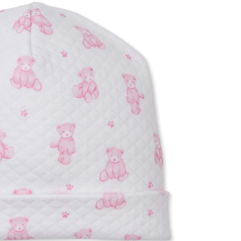 Pink Teddy Jacquard Hat - Image 2