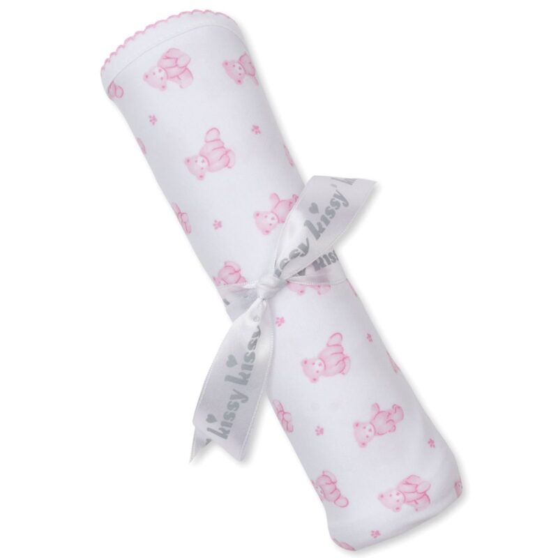Teddy Bear Time Pink Blanket - Image 2