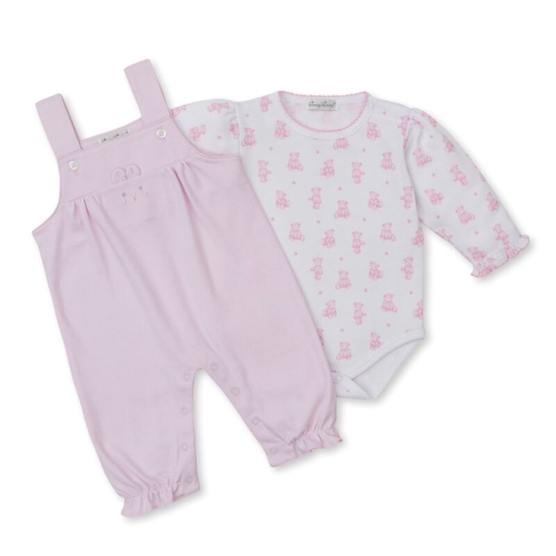 Teddy Bear Time Pink Overall Set - Image 2