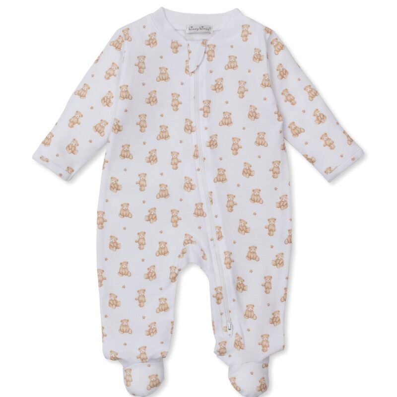 Zip Footie in Teddy Bear Time