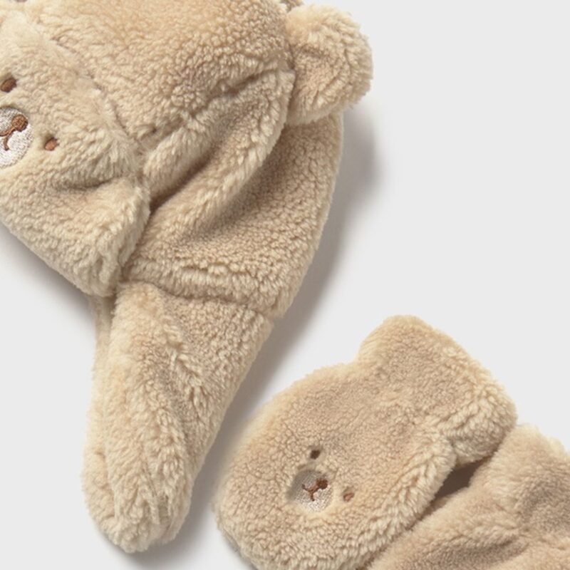Bear Hat And Mittens set - Image 2
