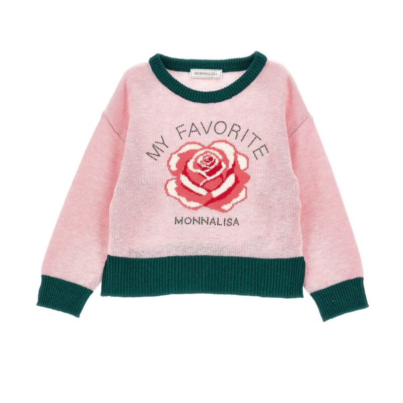 Sweater with Rose And Writing