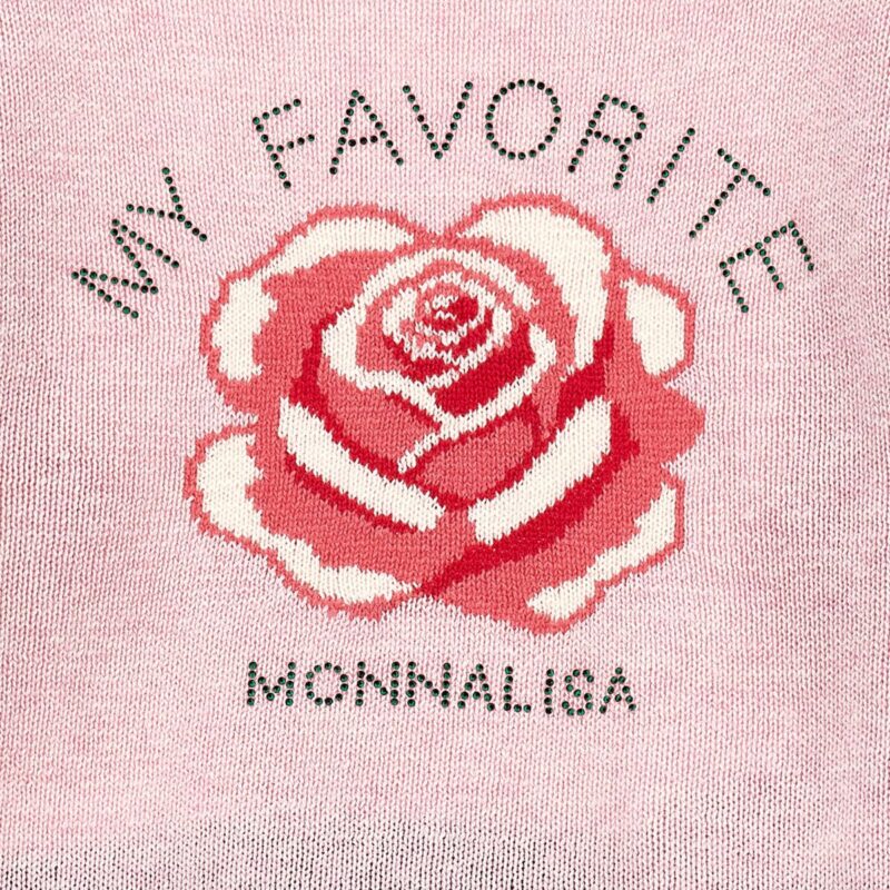 Sweater with Rose And Writing - Image 3