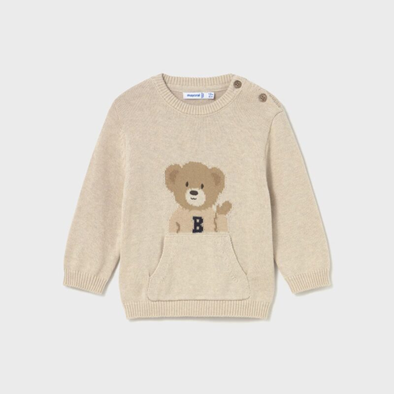 Baby Bear Motif Jumper