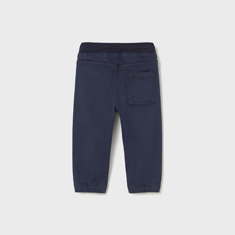 Blue Twill Joggers - Image 2