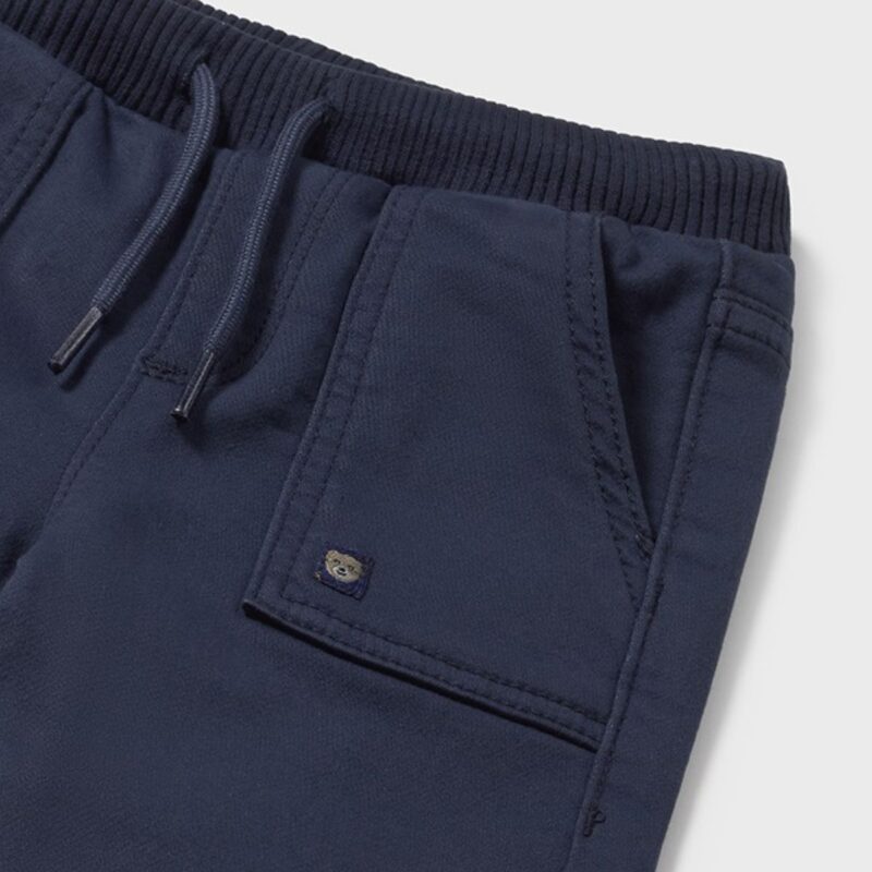 Blue Twill Joggers - Image 3