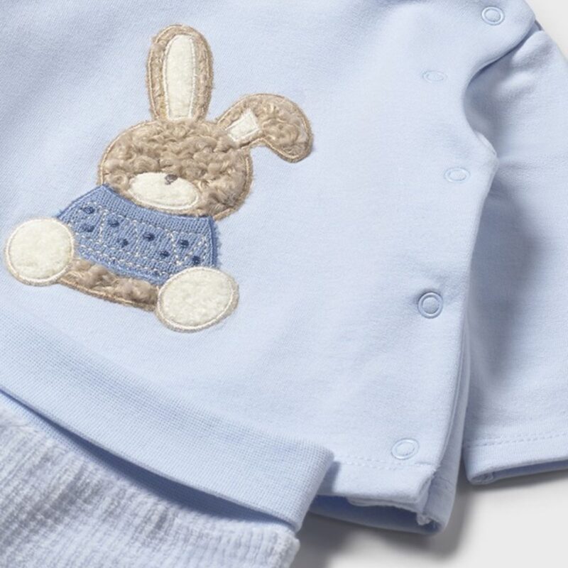 Newborn Bunny Jumper and Footed Trouser Set - Image 3