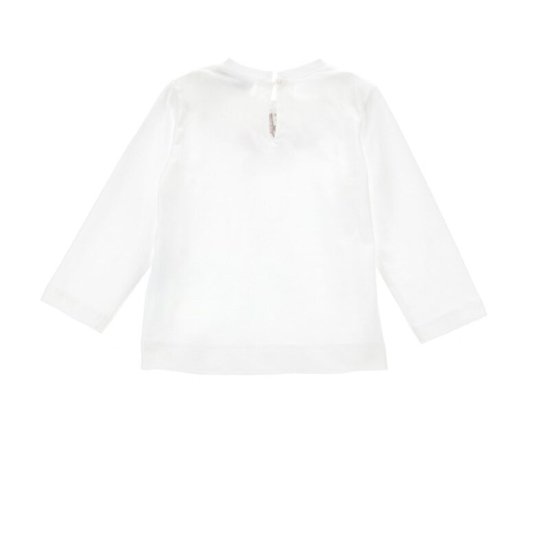 White Cotton Floral Top - Image 2