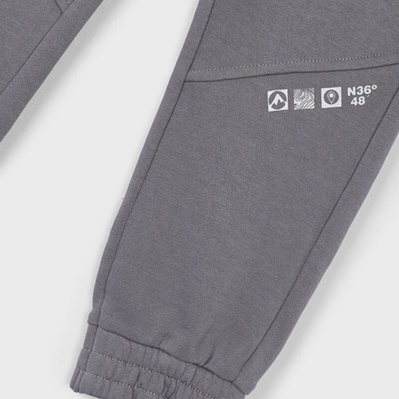 Grey Fleece Joggers - Image 2
