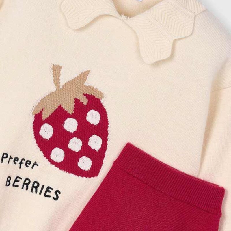 I Prefer Berries Girls 2 Piece Skirt Set - Image 3