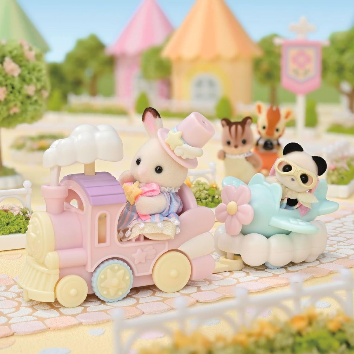 Amusement Park Ride Set Plane & Train - Image 3