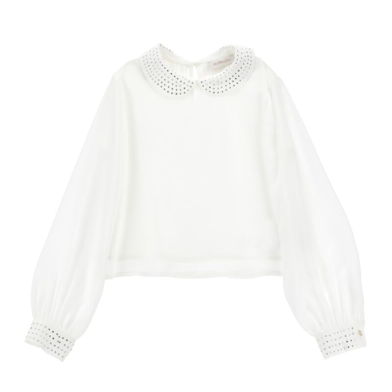 Elegant Rhinestone Blouse