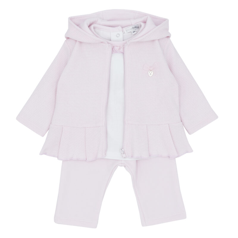Girls Hoodie And Legging Set Whith Basic White T-shirt