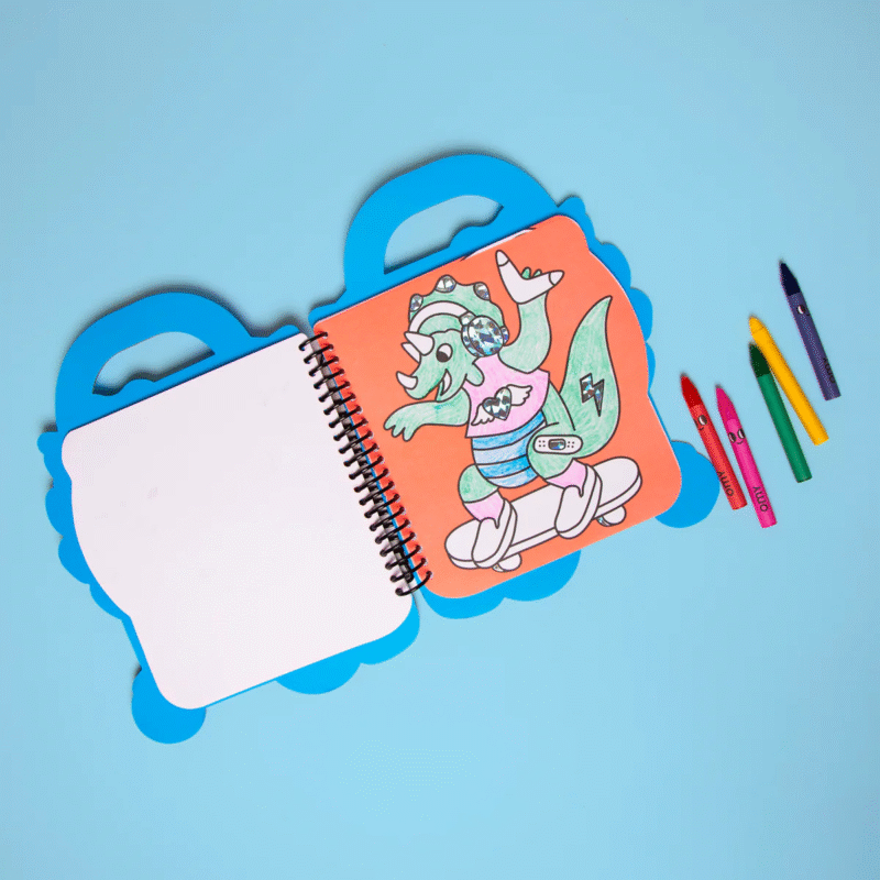 Super Coloring & Stickers Book - Dino - Image 2