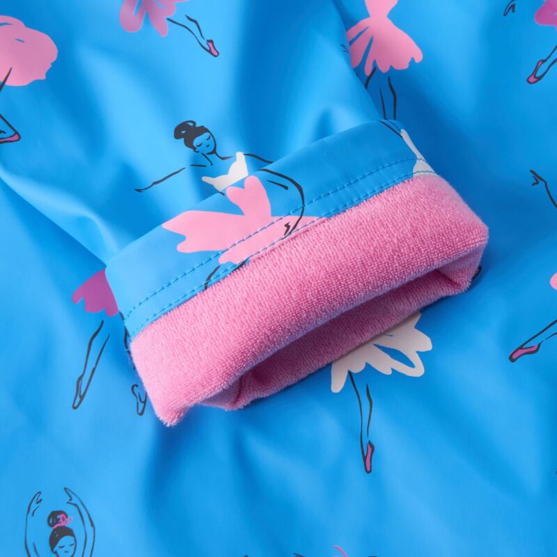 Girls Ballet School Colour Changing Zip-Up Raincoat - Image 4