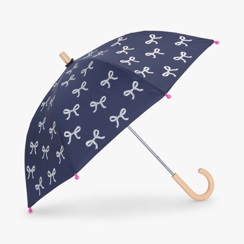 Girls Silver Ribbon Umbrella