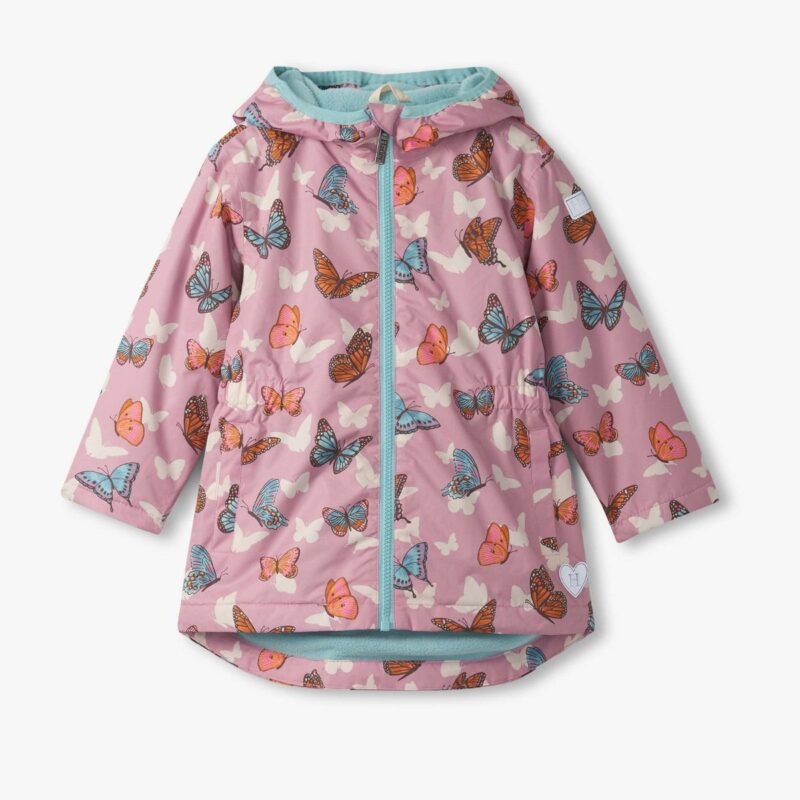 Girls Pop-Out Butterflies Zip-Up Lightweight
