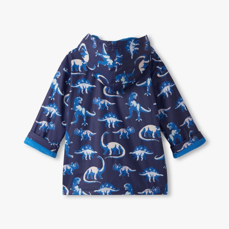 Boys Painted Dinos Colour Changing Zip-Up Raincoat - Image 2