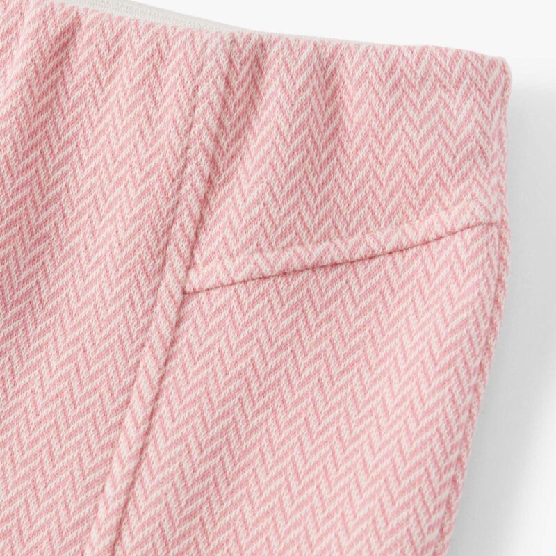 Flamingo Pink Herringbone Bell Bottoms - Image 3