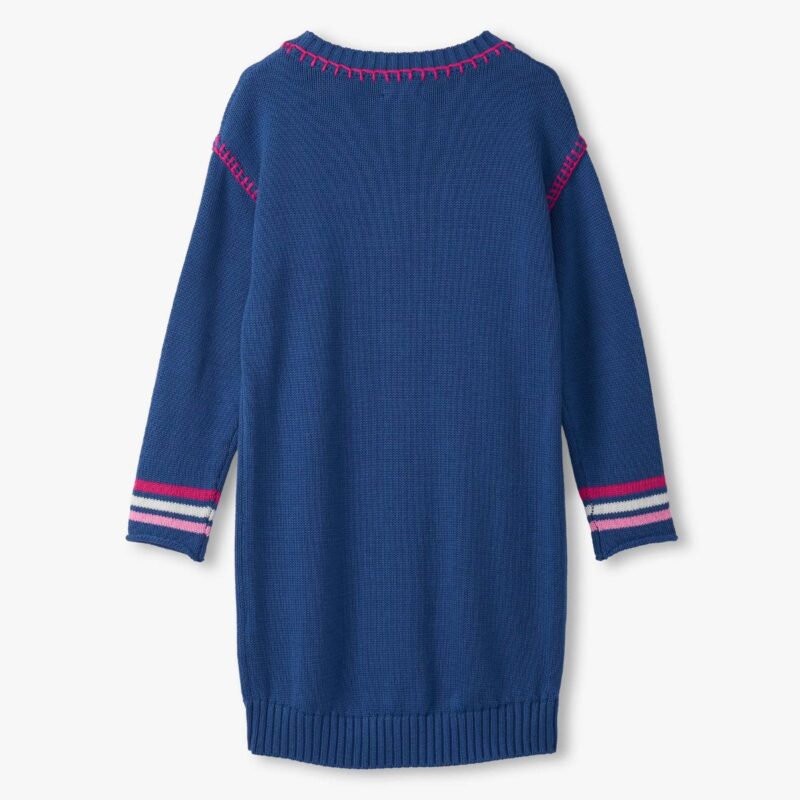 Girls Sapphire Drop Shoulder Sweater Dress - Image 2
