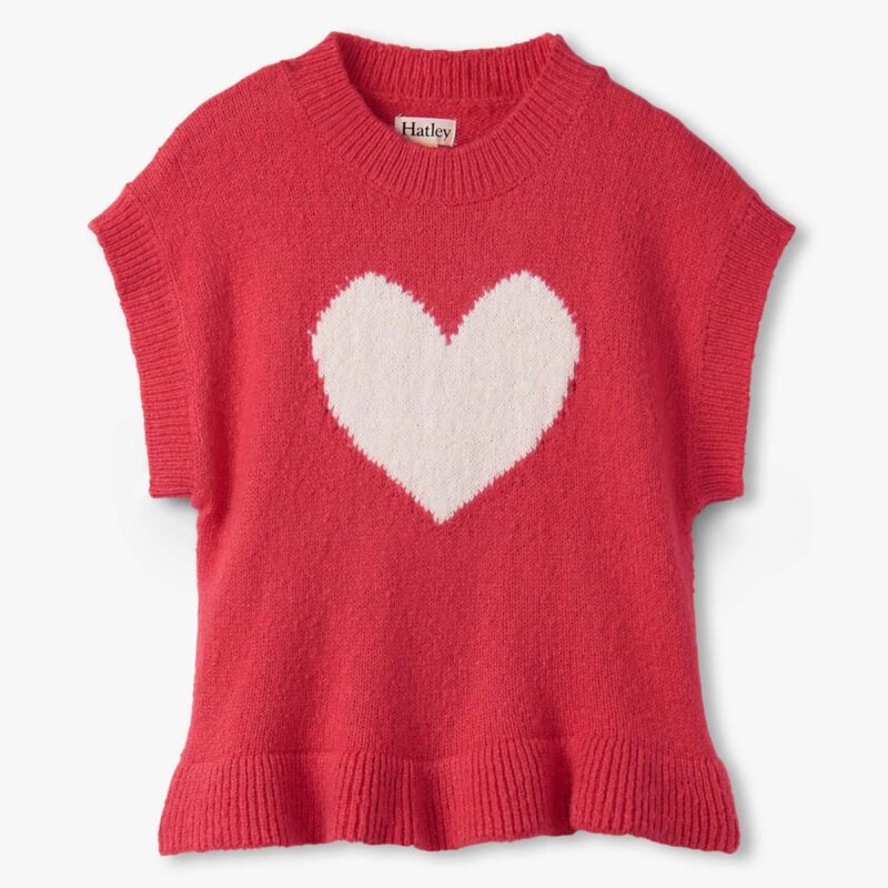 Girls Red Everywhere Sweater Vest