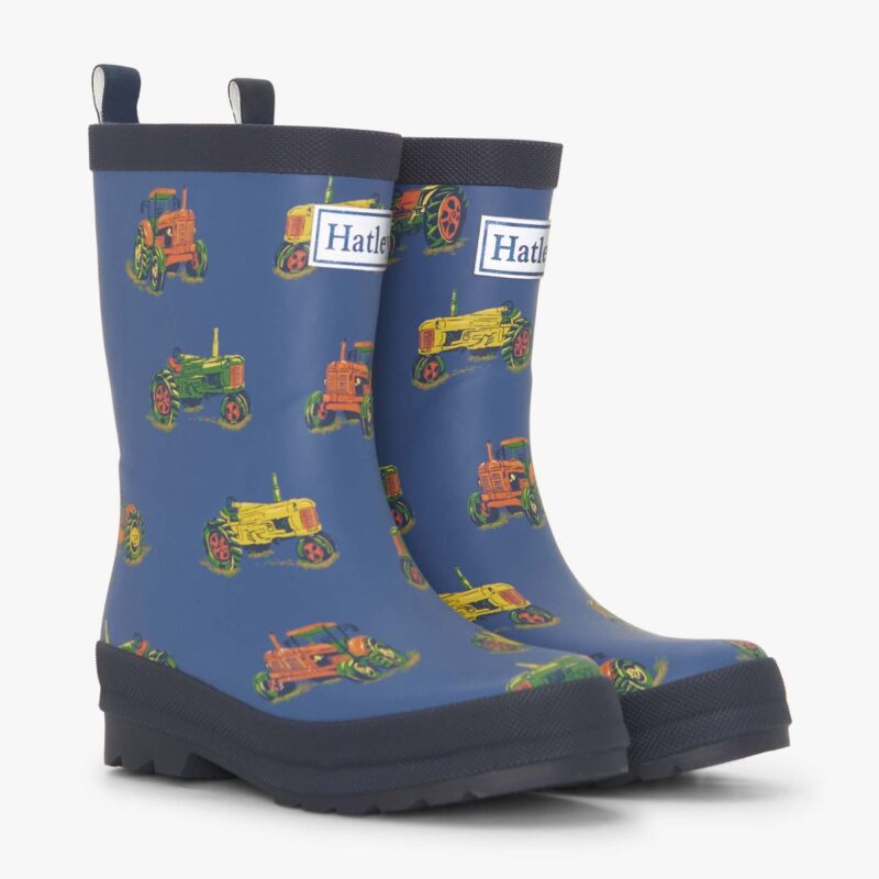 Boys Landscape Tractors Matte Wellies