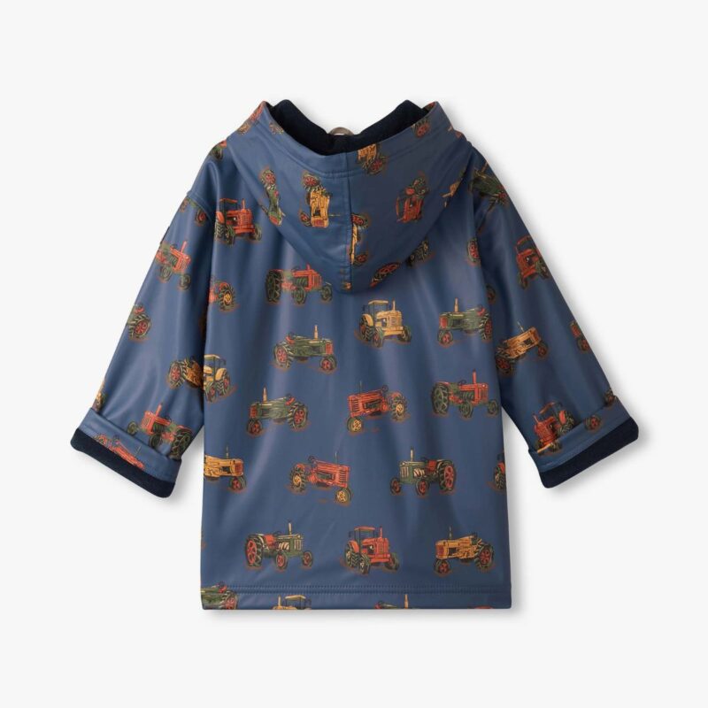 Boys Landscape Tractors Zip-UP Raincoat - Image 2