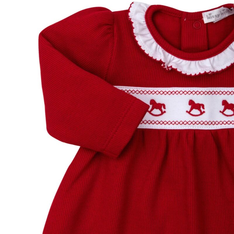 Classic Treasures Holiday 25 Rocking Horse Ruffle Dress Set - Image 2