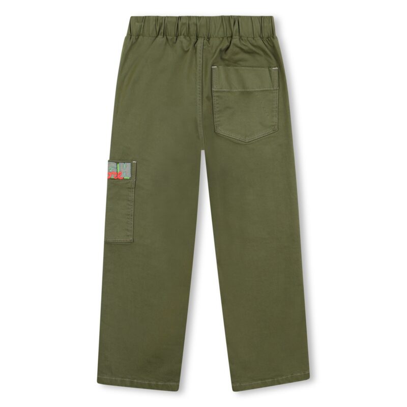 Khaki Twill Trousers - Image 2