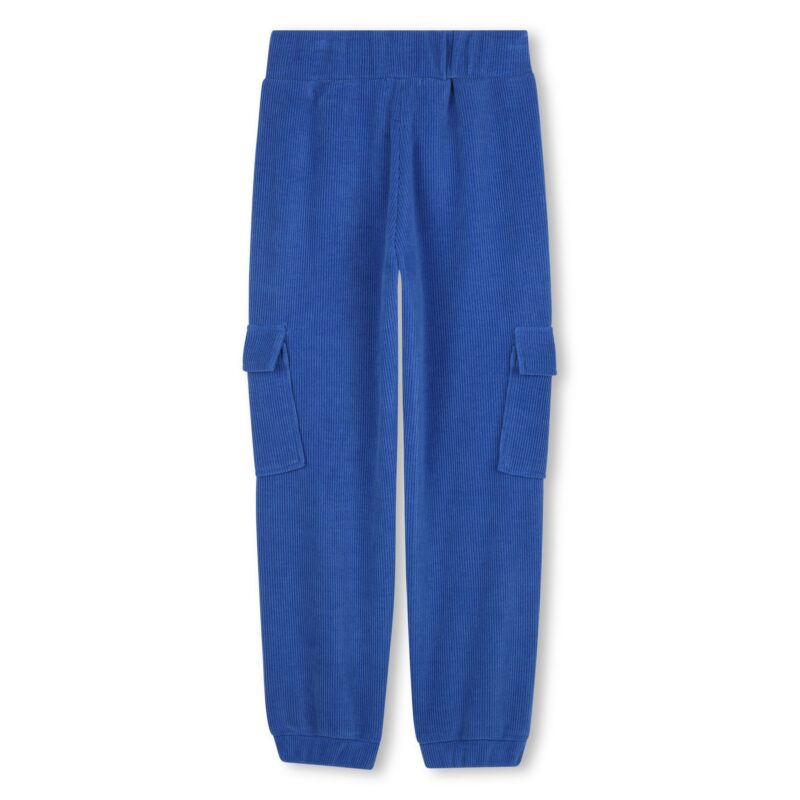 Blue Corduroy Embroidered Sweatpants - Image 2