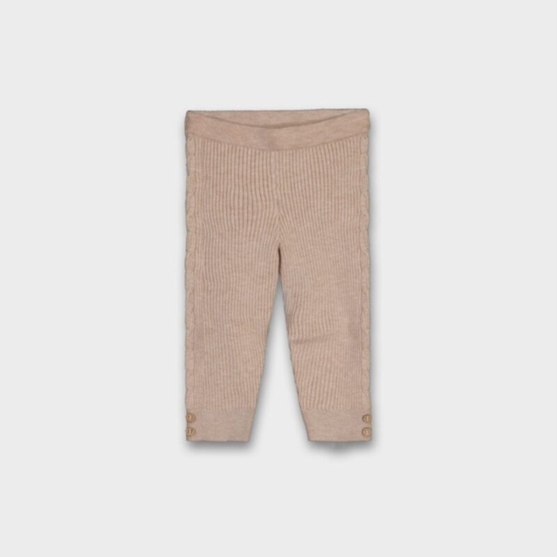 Baby Knitted Leggings Toffee