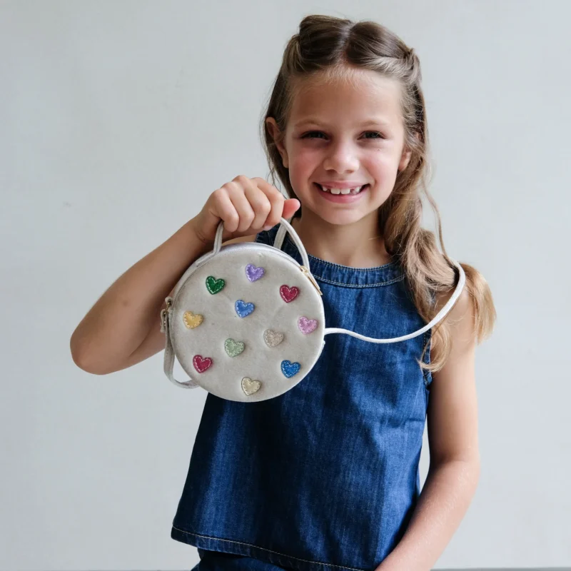 Jazzy hearts velvet bag - Image 2