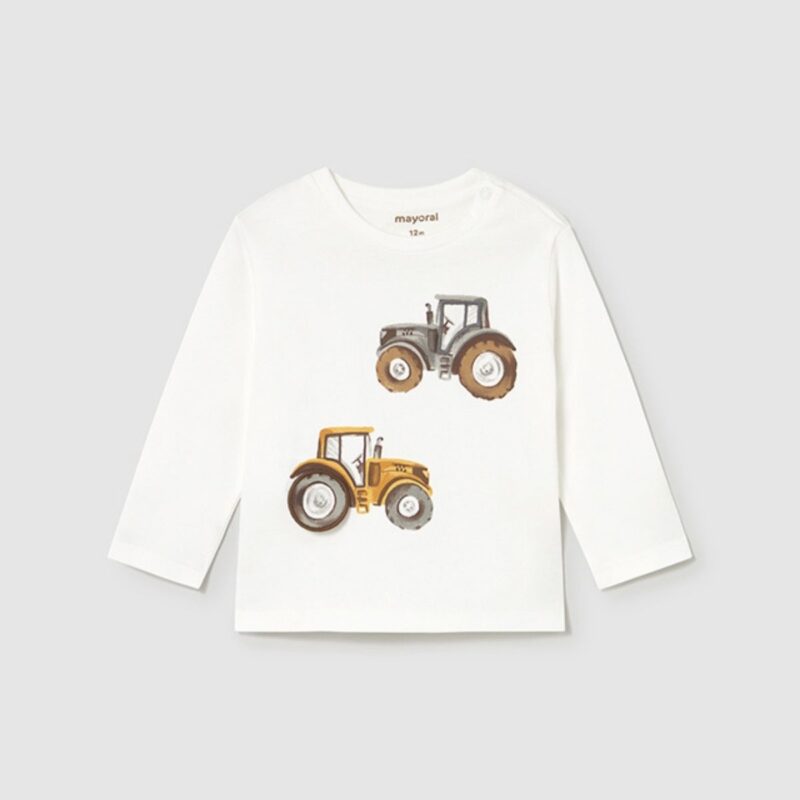 Baby interactive tractor t-shirt