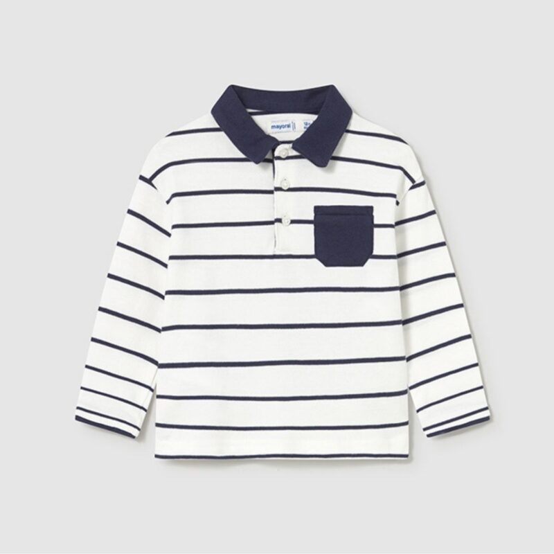 Baby's contrast polo shirt
