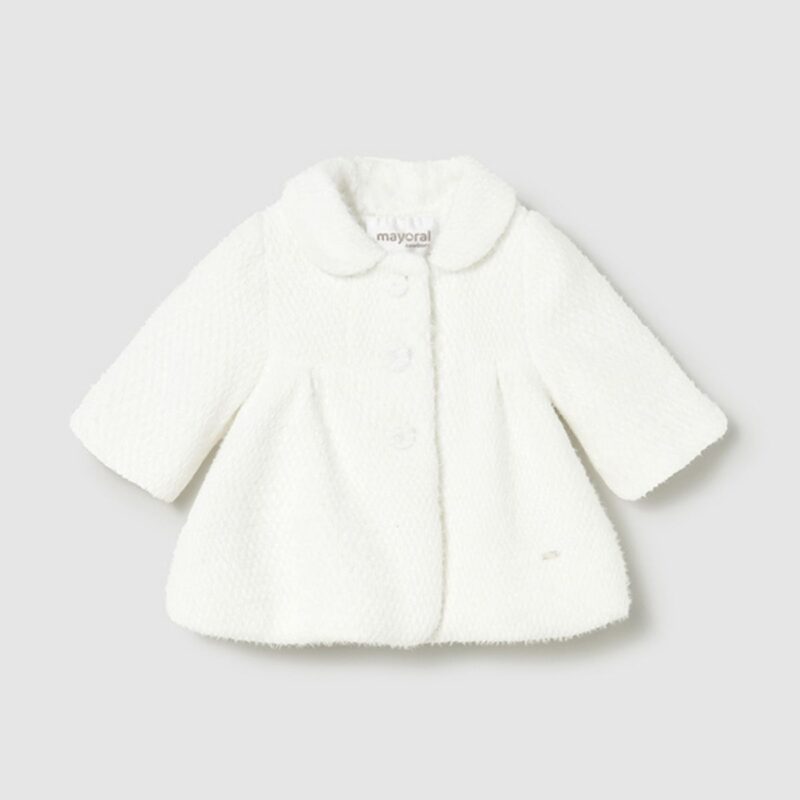Newborn Fluffy Ecru Coat