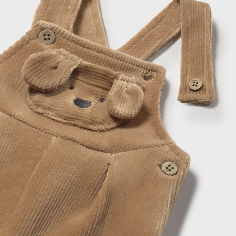 Newborn Corduroy Knitted Dungarees - Image 3