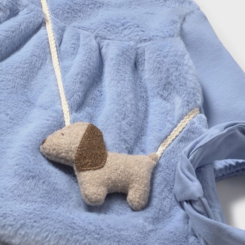 Newborn Dress With Dog Bag And Headband - Image 3