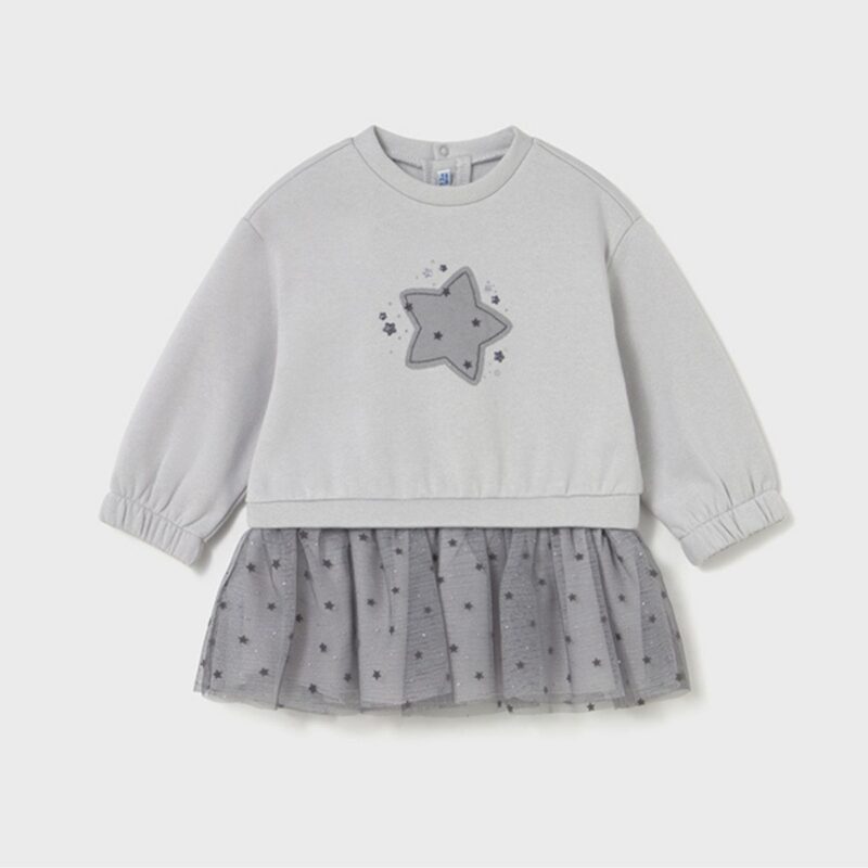 Baby Combined Star Motif Tulle Dress