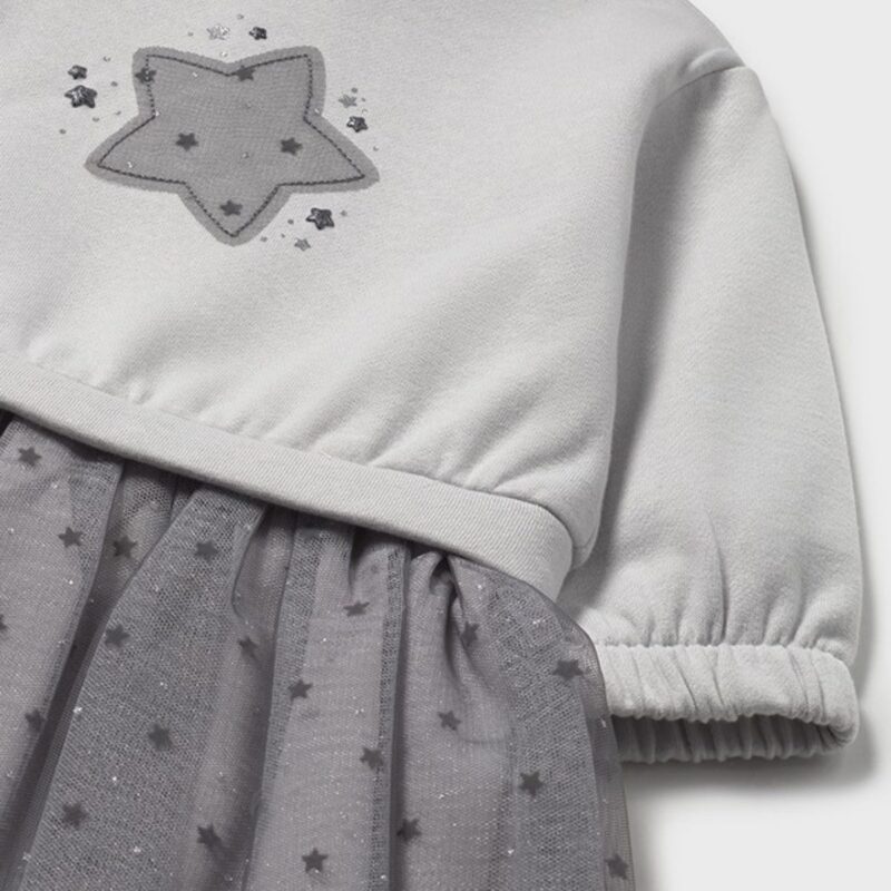 Baby Combined Star Motif Tulle Dress - Image 3