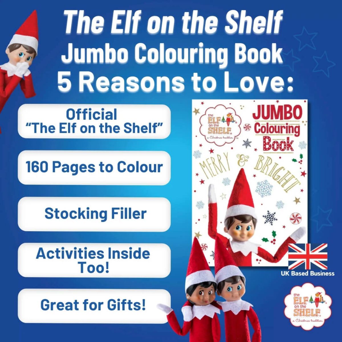 The Elf on the Shelf Jumbo Colouring Book - Image 2
