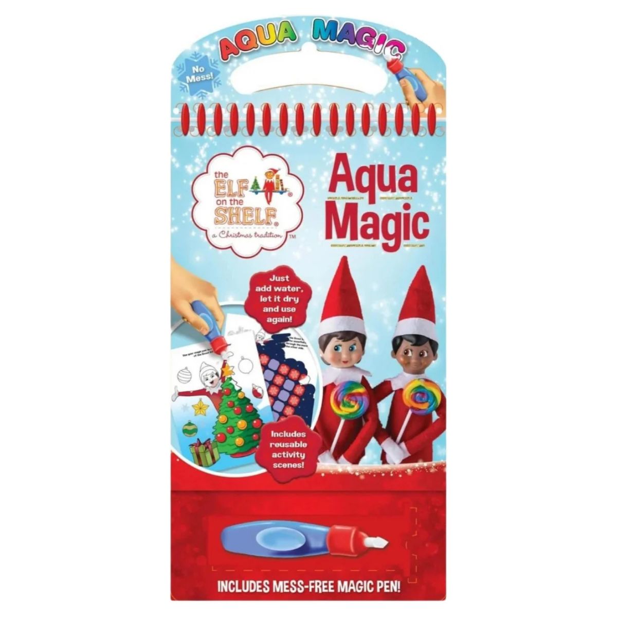 The Elf on the Shelf Aqua Magic Colouring Book with Magic Marker