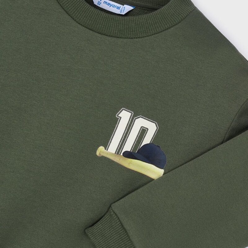 Boys Baseball Print jumper - Image 3