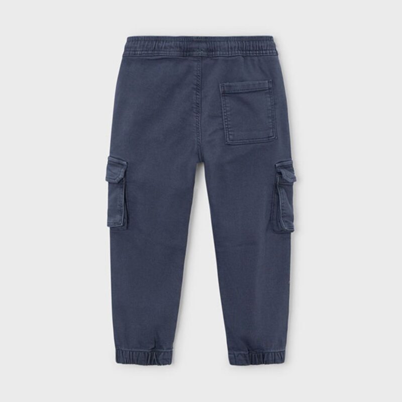 Boys soft cargo Pants Dark Blue - Image 2