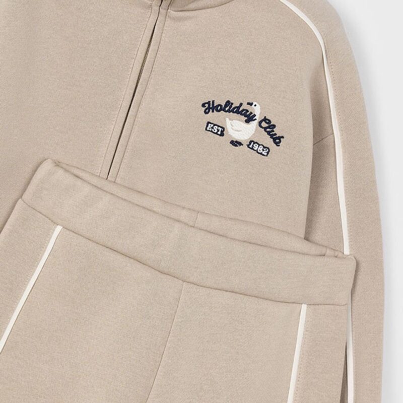 Girls Tracksuit Hazelnut - Image 3