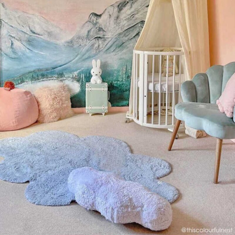 Washable Rug Puffy Dream Blue - Image 3